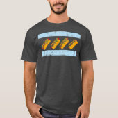 Chicago Flag Hotdog Funny Chicago Style Hot Dog T-shirt (Voorkant)