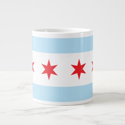 Chicago Flag Jumbo Mok (Voorkant)