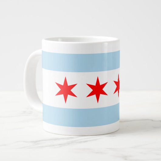 Chicago Flag Jumbo Mok (Links)