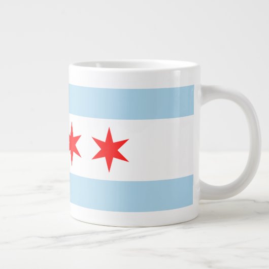 Chicago Flag Jumbo Mok (Rechts)