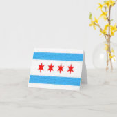 Chicago Flag Kaart (Gele Bloem)