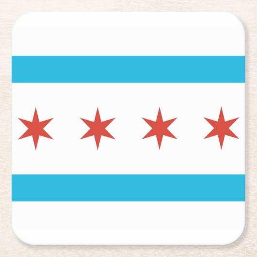 Chicago Flag Kartonnen Onderzetters (Voorkant)