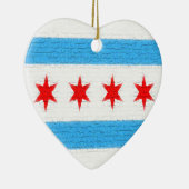 Chicago Flag Keramisch Ornament (Rechts)