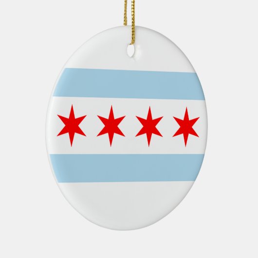 Chicago Flag Keramisch Ornament (Rechts)