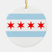 Chicago Flag Keramisch Ornament (Voorkant)