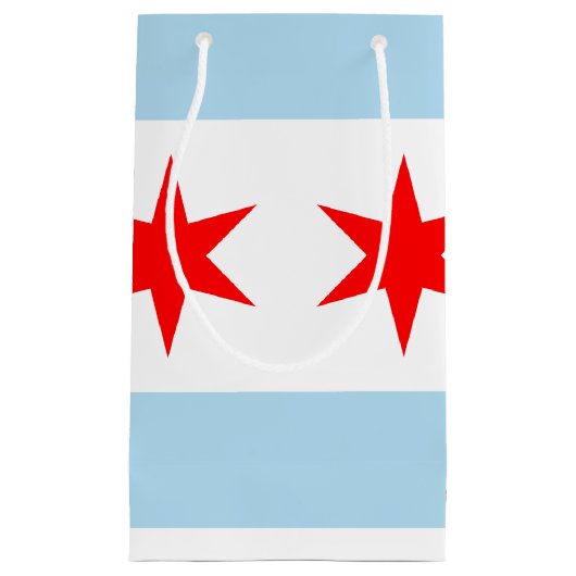 Chicago Flag Klein Cadeauzakje (Voorkant)
