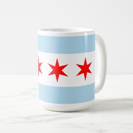 Chicago Flag Koffiemok (Voorkant rechts)