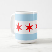 Chicago Flag Koffiemok (Voorkant links)