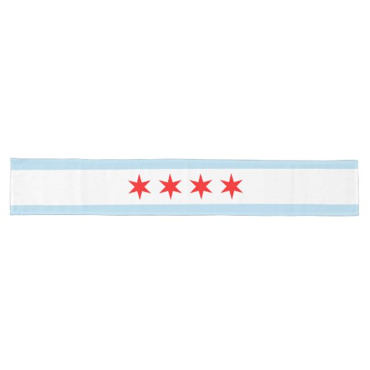 Chicago Flag Lange Tafelloper (Horizontaal)