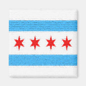 Chicago Flag Magneet (Voorkant)