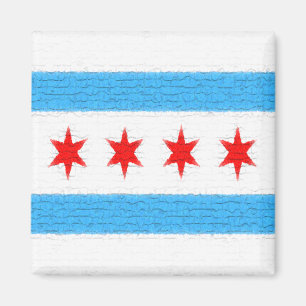 Chicago Flag Magneet