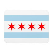 Chicago Flag Magneet (Horizontaal)