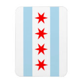 Chicago Flag Magneet (Verticaal)