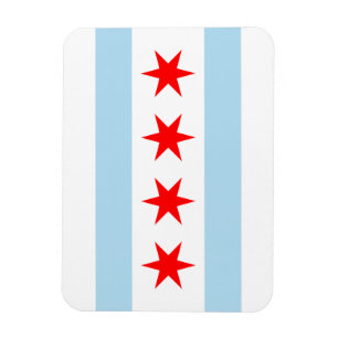 Chicago Flag Magneet