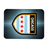 Chicago Flag Magneet (Horizontaal)