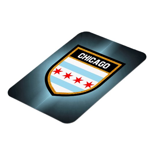 Chicago Flag Magneet (Linkerzijde)