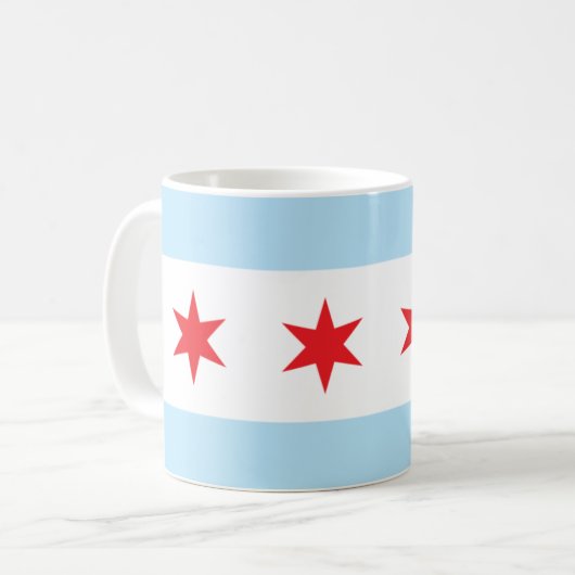 Chicago Flag Mok (Voorkant links)