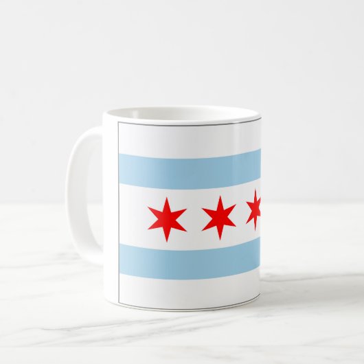 Chicago Flag Mok (Voorkant links)