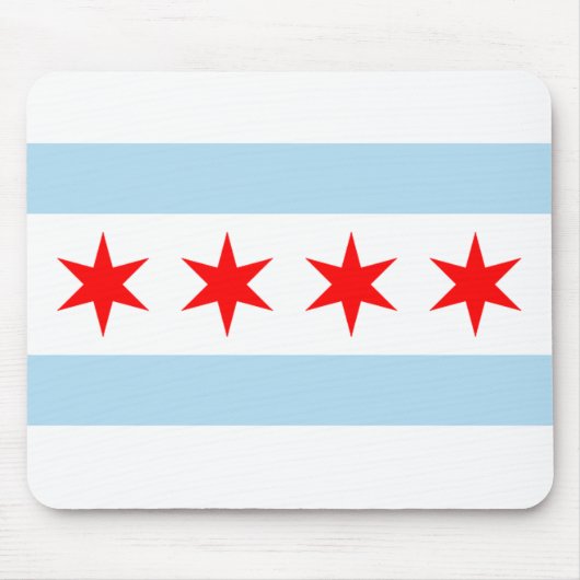 Chicago Flag Muismat (Voorkant)