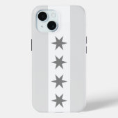 Chicago Flag Noir Case-Mate iPhone Case (Achterkant)