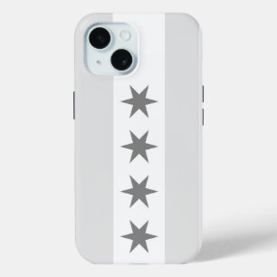 Chicago Flag Noir iPhone 15 Case
