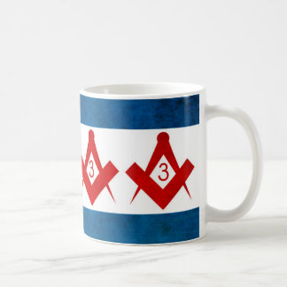 Chicago Flag / Oriental Lodge 33 Coffee Mok