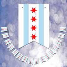 Chicago Flag Party, bunting Banners / bruiloft