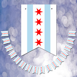 Chicago Flag Party, bunting Banners / bruiloft