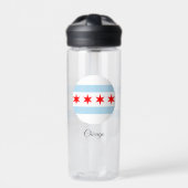 Chicago Flag, Patriotic USA, Illinois Waterfles (Voorkant)