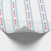 Chicago Flag Pattern Cadeaupapier (Hoek)
