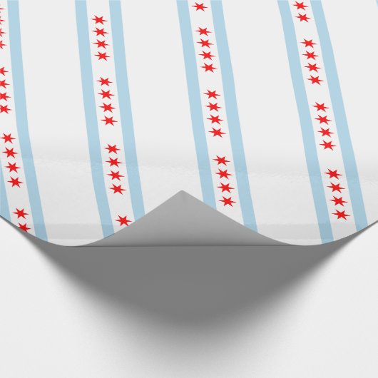 Chicago Flag Pattern Cadeaupapier (Hoek)