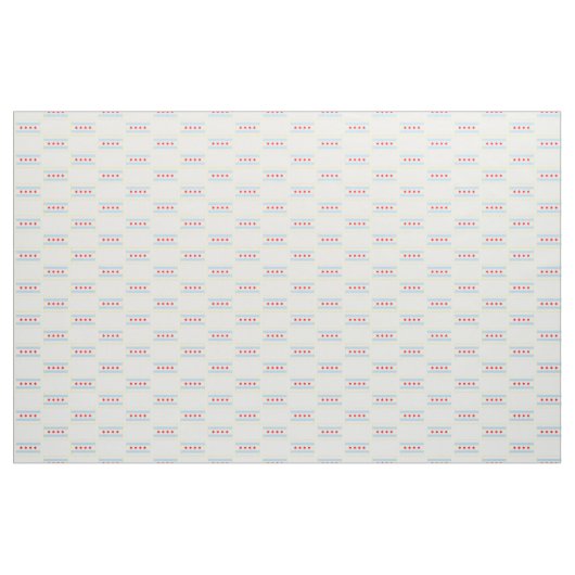 Chicago Flag Pattern Stof (Yard (91,4 cm))