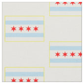 Chicago Flag Pattern Stof (Close Up)