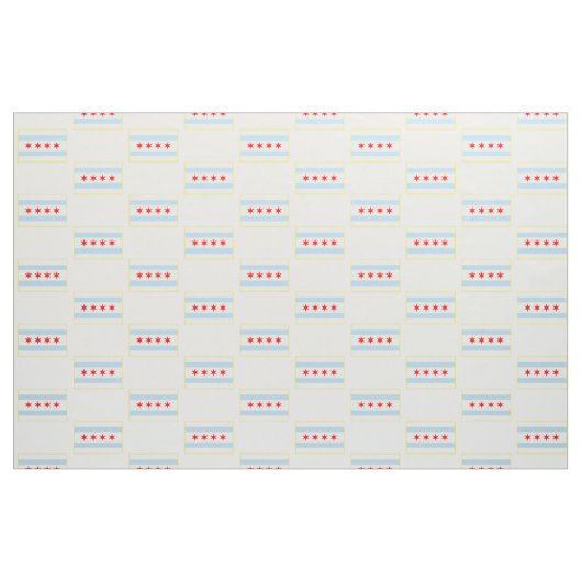 Chicago Flag Pattern Stof (Fat Quarter)