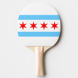Chicago Flag Ping Pong Paddle Tafeltennisbatje