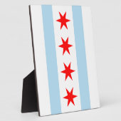 Chicago Flag Plaque Fotoplaat (Zijkant)