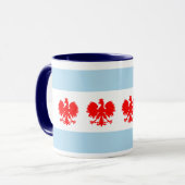 Chicago Flag Poolse stijl mok (Voorkant links)
