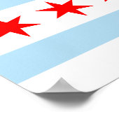 Chicago Flag Poster (Hoek)