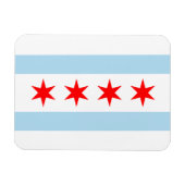 Chicago Flag Premium Flex Magnets Magneet (Horizontaal)