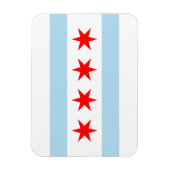 Chicago Flag Premium Flex Magnets Magneet (Verticaal)