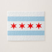 Chicago Flag Puzzle Legpuzzel (Horizontaal)