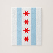Chicago Flag Puzzle Legpuzzel (Verticaal)