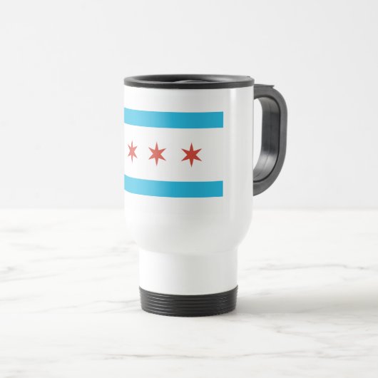 Chicago Flag Reisbeker (Voorkant rechts)