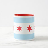 Chicago Flag Ringer Mok (Midden)