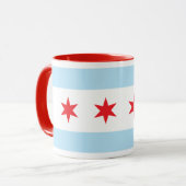 Chicago Flag Ringer Mok (Voorkant links)