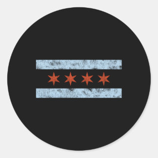 Chicago Flag Ronde Sticker