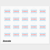 Chicago Flag Ronde Sticker (Vel)