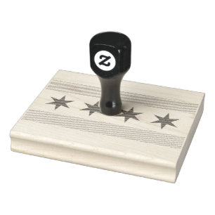Chicago Flag Rubberstempel