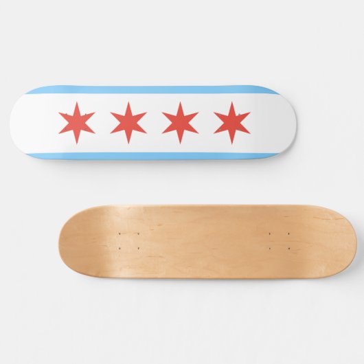 Chicago Flag Schaats Board Persoonlijk Skateboard (Horizontaal)