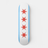 Chicago Flag Schaats Board Persoonlijk Skateboard (Voorkant)